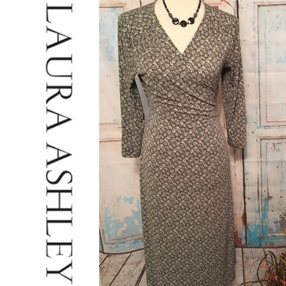laura ashley wrap dress